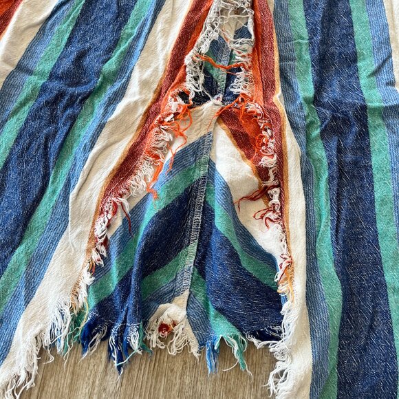 Womens Indigo Rein Multicolored Stripe Open Back Tank Top - XL - Picture 5 of 7